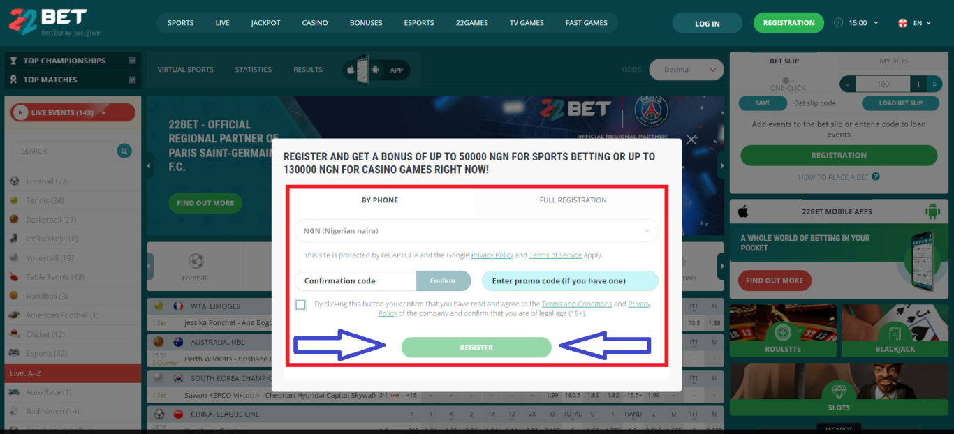 22Bet Managing Your Account and Personal Settings