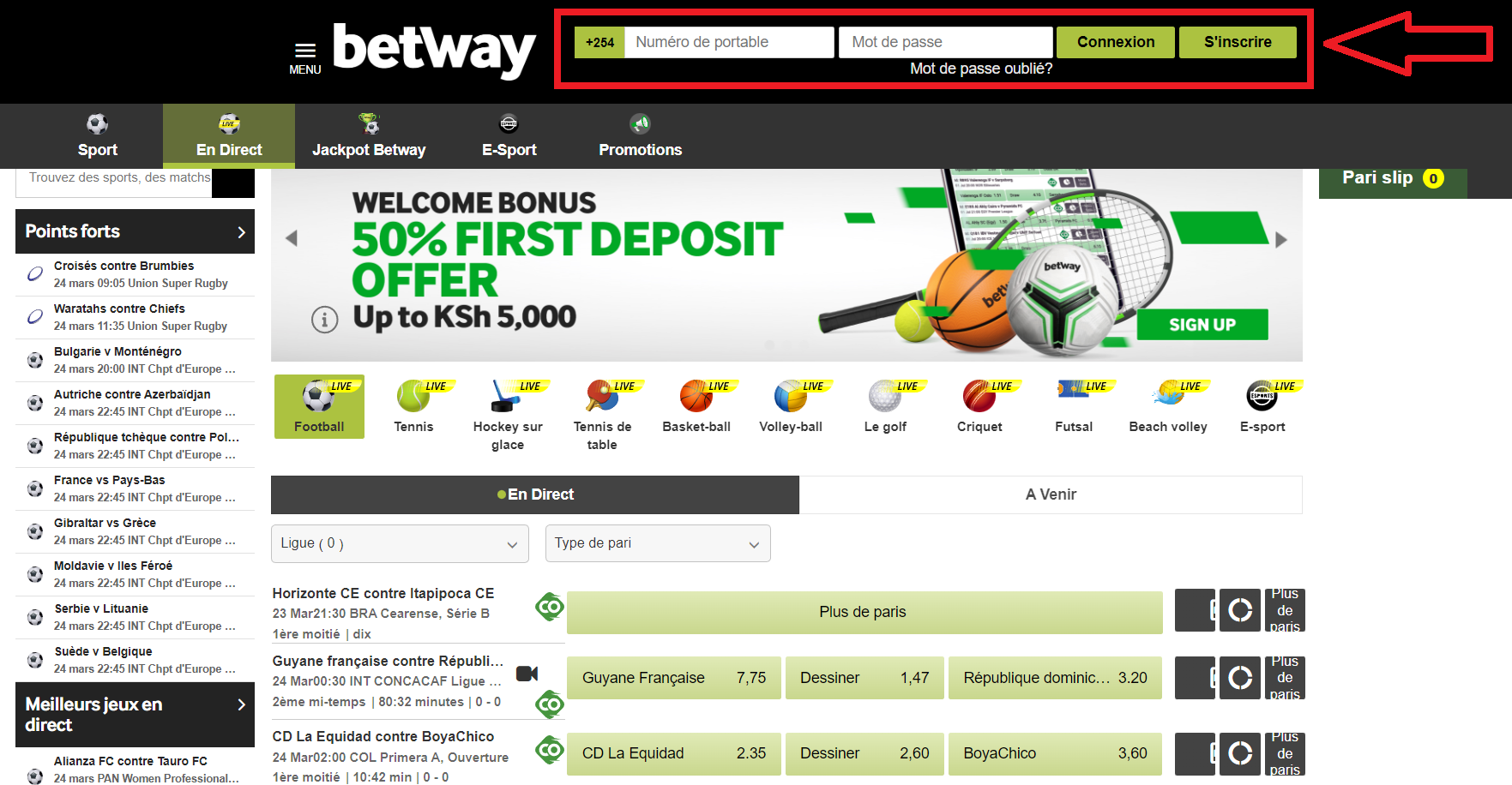 Navigating the Betway Ghana Platform